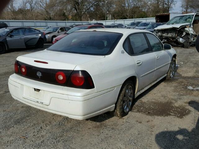 2G1WF55K349300815 - 2004 CHEVROLET IMPALA WHITE photo 4