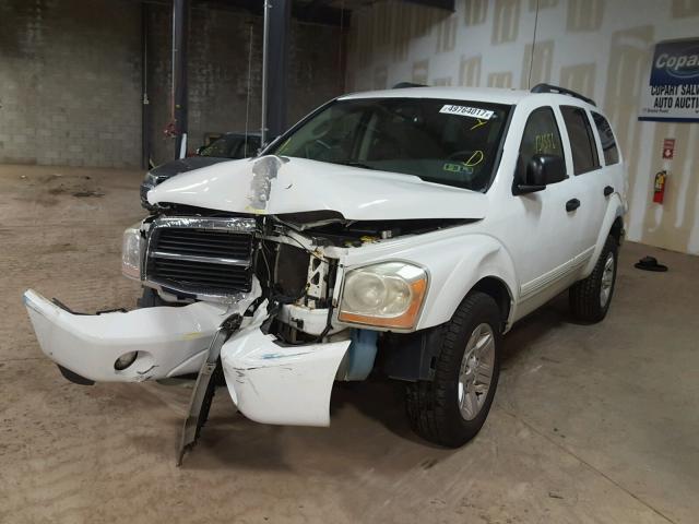 1D8HB48N34F235386 - 2004 DODGE DURANGO SL WHITE photo 2