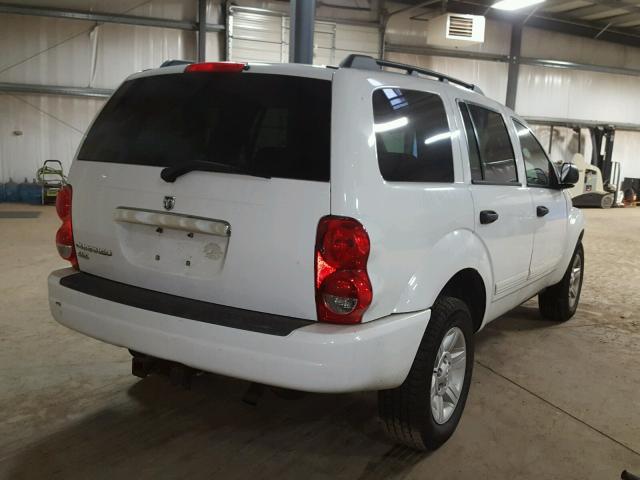 1D8HB48N34F235386 - 2004 DODGE DURANGO SL WHITE photo 4