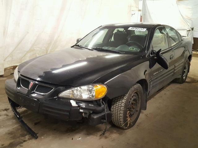 1G2NE52T0XC536164 - 1999 PONTIAC GRAND AM S BLACK photo 2