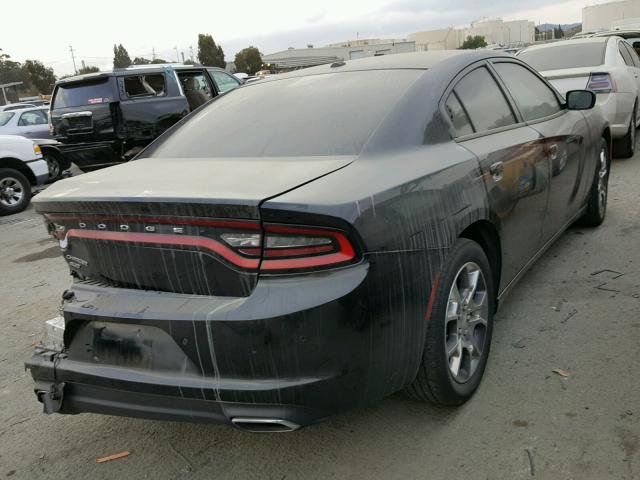 2C3CDXFG9FH867372 - 2015 DODGE CHARGER SE BLACK photo 4