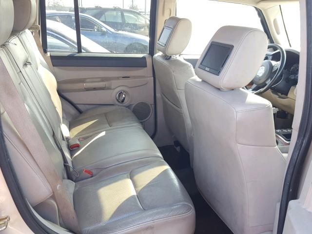 1J8HH58226C366038 - 2006 JEEP COMMANDER TAN photo 6