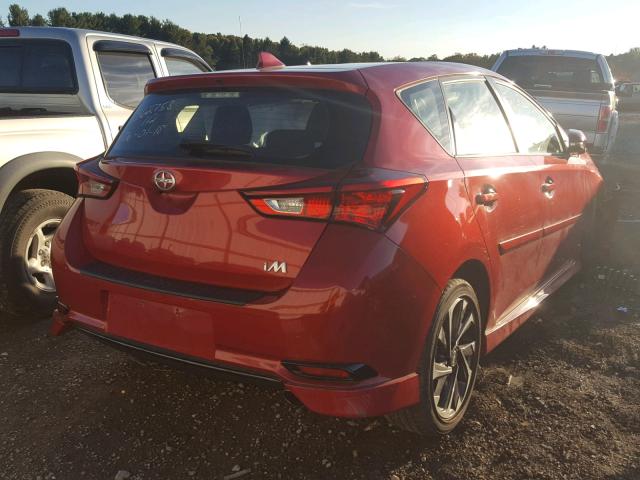 JTNKARJE3GJ520097 - 2016 TOYOTA SCION IM RED photo 4