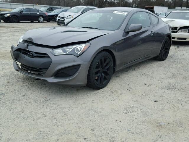 KMHHT6KDXDU085646 - 2013 HYUNDAI GENESIS CO GRAY photo 2