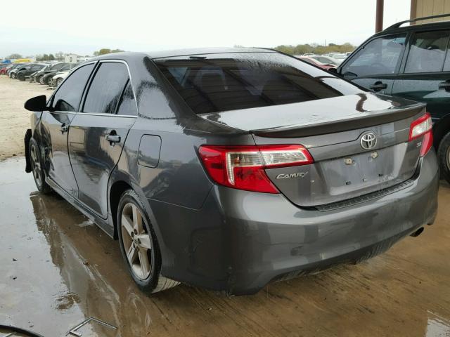 4T1BF1FK2CU176191 - 2012 TOYOTA CAMRY BASE GRAY photo 3