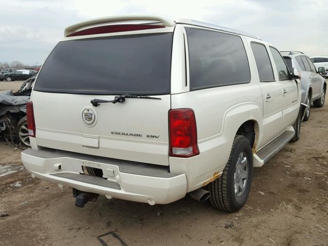 3GYFK66N54G114887 - 2004 CADILLAC ESCALADE E WHITE photo 4