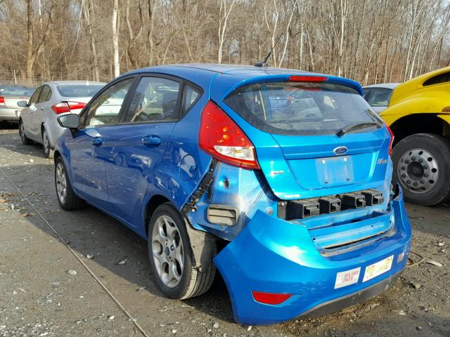 3FADP4FJ1CM134379 - 2012 FORD FIESTA SES BLUE photo 3