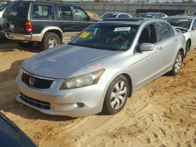 1HGCP36828A080822 - 2008 HONDA ACCORD EXL SILVER photo 2