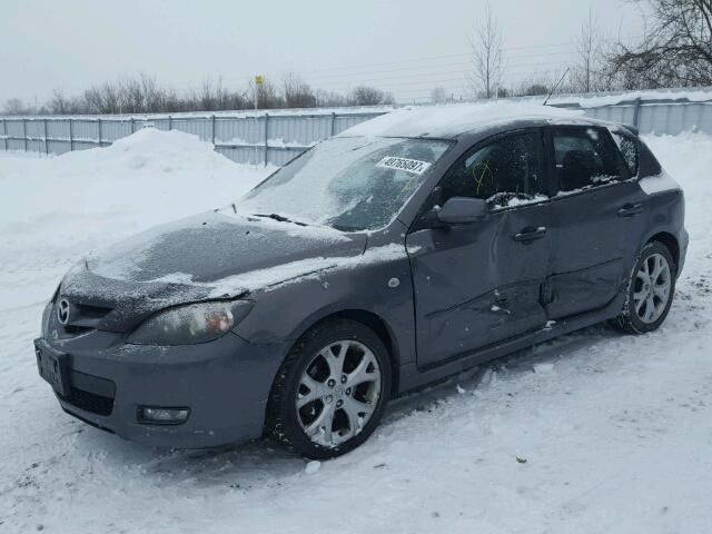 JM1BK343971691848 - 2007 MAZDA 3 HATCHBAC GRAY photo 2
