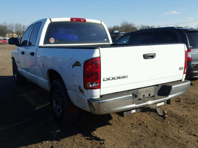 1D7HA18DX5S339654 - 2005 DODGE RAM 1500 S WHITE photo 3