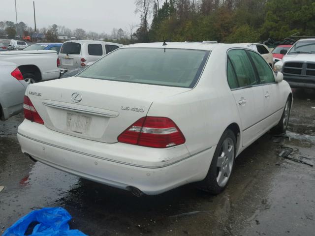 JTHBN36F165035048 - 2006 LEXUS LS 430 WHITE photo 4