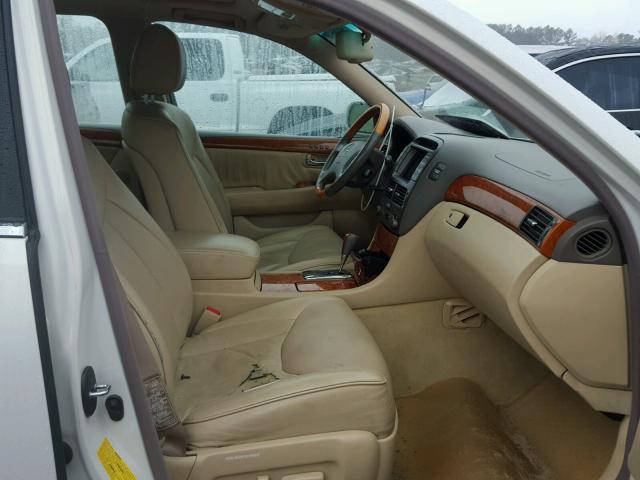 JTHBN36F165035048 - 2006 LEXUS LS 430 WHITE photo 5