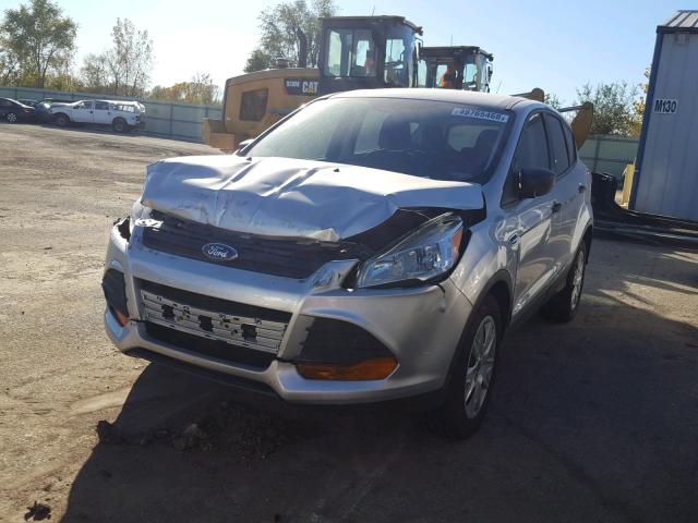 1FMCU0F79EUB70942 - 2014 FORD ESCAPE S SILVER photo 2