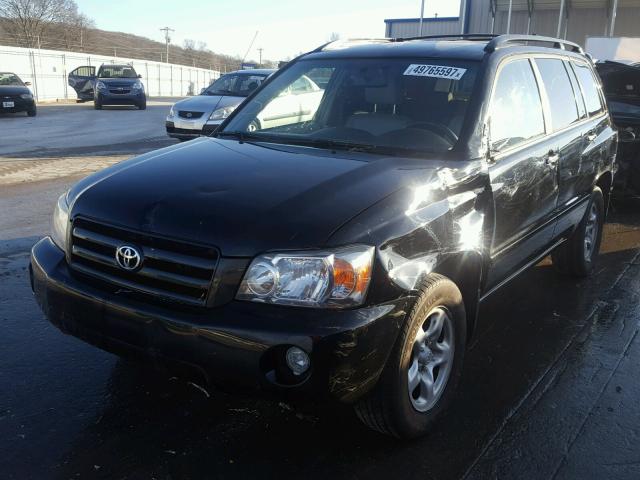 JTEGD21A770170870 - 2007 TOYOTA HIGHLANDER BLACK photo 2