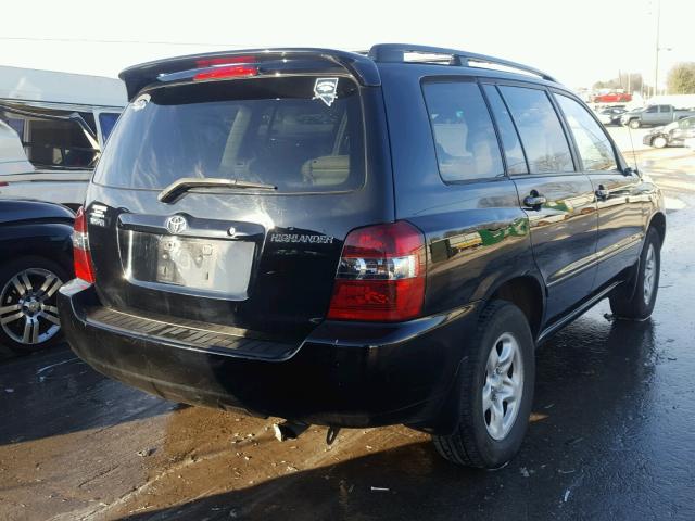 JTEGD21A770170870 - 2007 TOYOTA HIGHLANDER BLACK photo 4