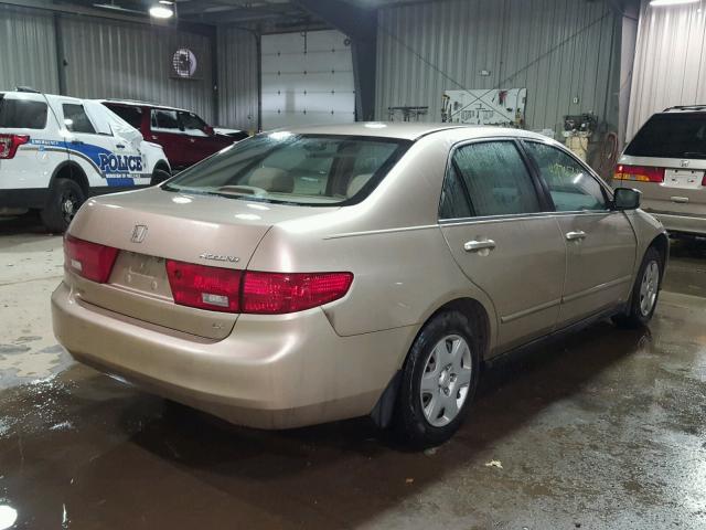 1HGCM56425A056288 - 2005 HONDA ACCORD LX TAN photo 4