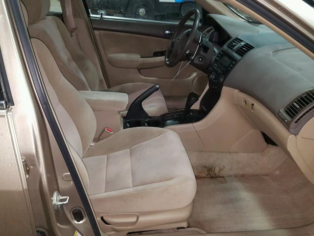 1HGCM56425A056288 - 2005 HONDA ACCORD LX TAN photo 5