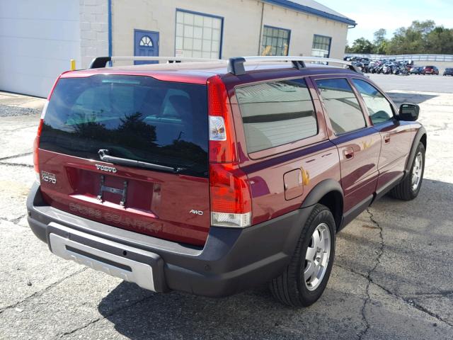 YV4SZ592X71276865 - 2007 VOLVO XC70 BURGUNDY photo 4