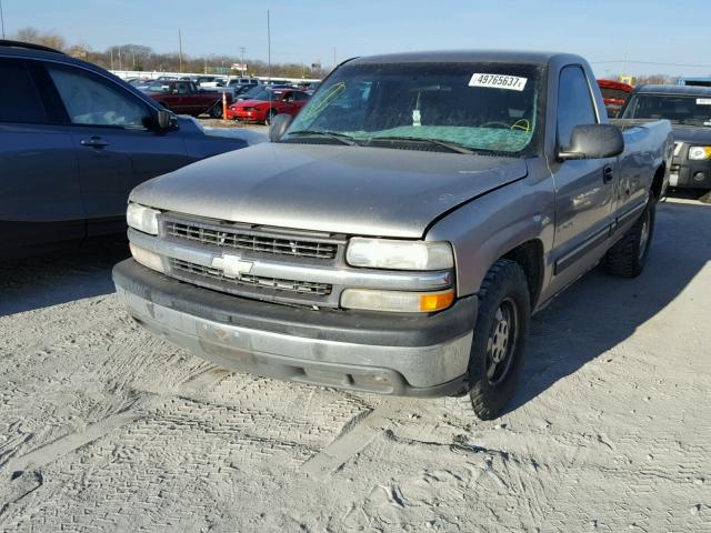 1GCEC14W61Z154811 - 2001 CHEVROLET SILVERADO BEIGE photo 2