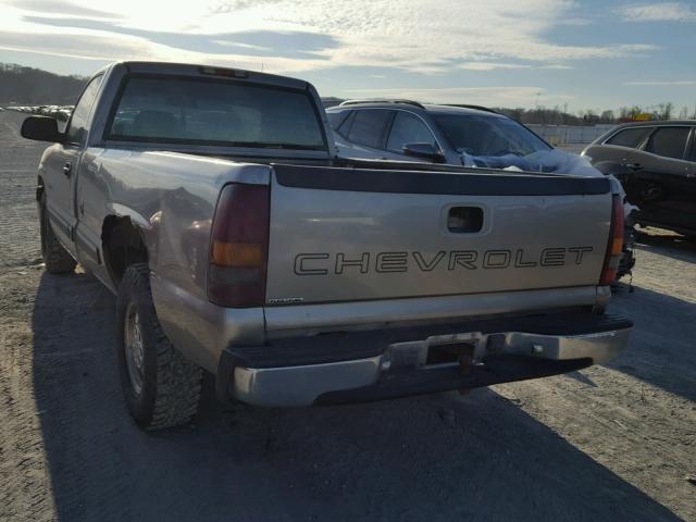 1GCEC14W61Z154811 - 2001 CHEVROLET SILVERADO BEIGE photo 3