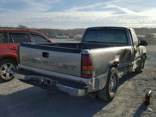 1GCEC14W61Z154811 - 2001 CHEVROLET SILVERADO BEIGE photo 4