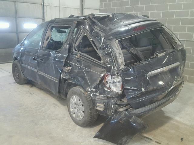 1A4GP45R36B559011 - 2006 CHRYSLER TOWN & COU BLACK photo 3