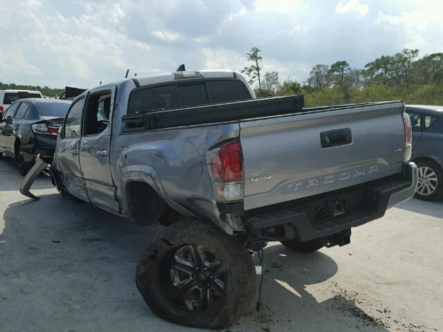 3TMGZ5AN5GM003351 - 2016 TOYOTA TACOMA DOU SILVER photo 3