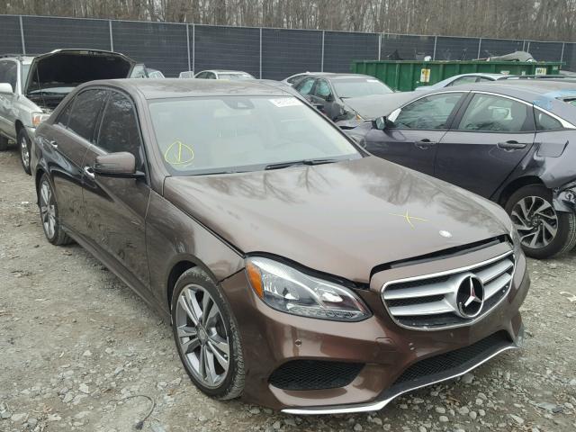 WDDHF5KBXGB187085 - 2016 MERCEDES-BENZ E 350 BROWN photo 1