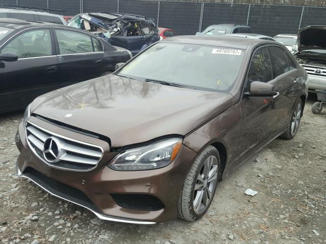 WDDHF5KBXGB187085 - 2016 MERCEDES-BENZ E 350 BROWN photo 2