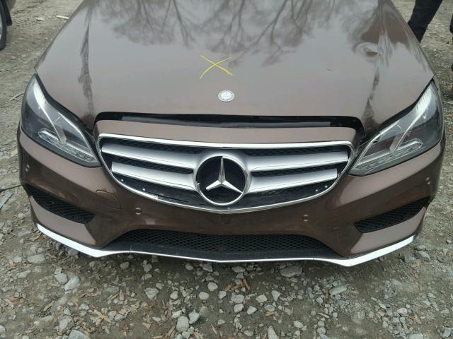 WDDHF5KBXGB187085 - 2016 MERCEDES-BENZ E 350 BROWN photo 9