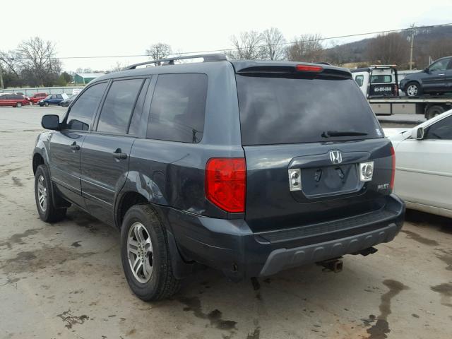 5FNYF18634B007967 - 2004 HONDA PILOT EXL GREEN photo 3