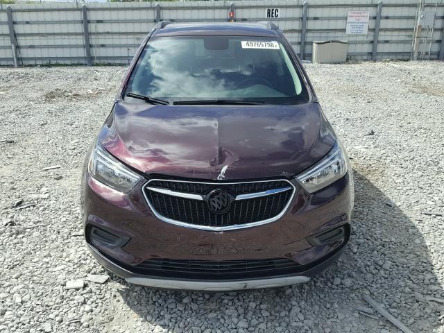 KL4CJASB7JB560726 - 2018 BUICK ENCORE PRE BURGUNDY photo 9