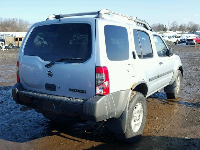 5N1ED28Y62C594459 - 2002 NISSAN XTERRA XE SILVER photo 4