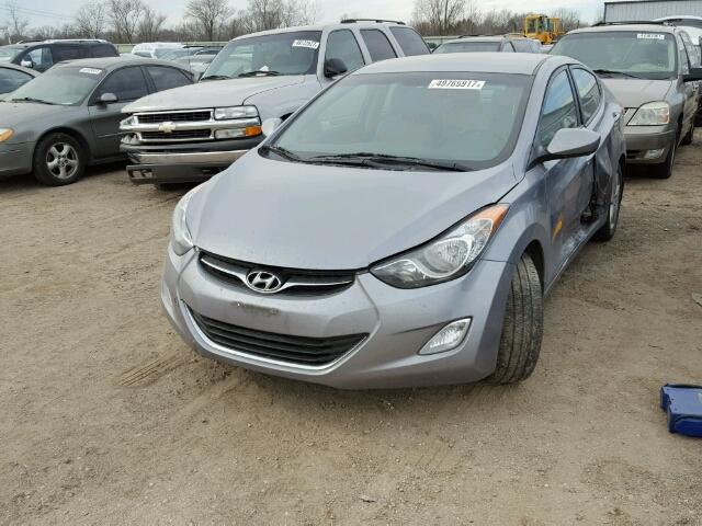 KMHDH4AE4DU683584 - 2013 HYUNDAI ELANTRA GL GRAY photo 2