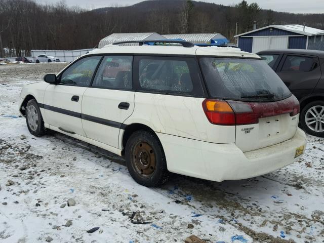 4S3BH6351Y7313038 - 2000 SUBARU LEGACY L WHITE photo 3