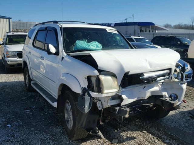 5TDZT38A42S104231 - 2002 TOYOTA SEQUOIA LI WHITE photo 1