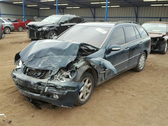 WDBRH81J23F383526 - 2003 MERCEDES-BENZ C 240 SPOR GREEN photo 2