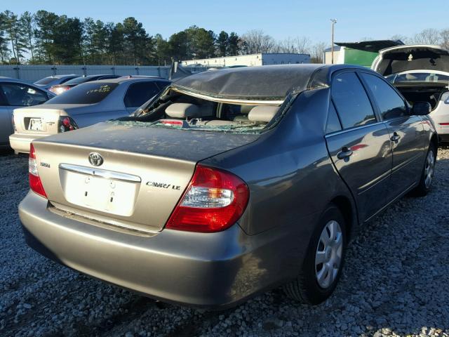 4T1BE32K34U810761 - 2004 TOYOTA CAMRY LE GRAY photo 4