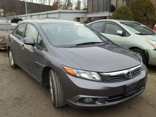 2HGFB2F81CH303271 - 2012 HONDA CIVIC EX GRAY photo 1