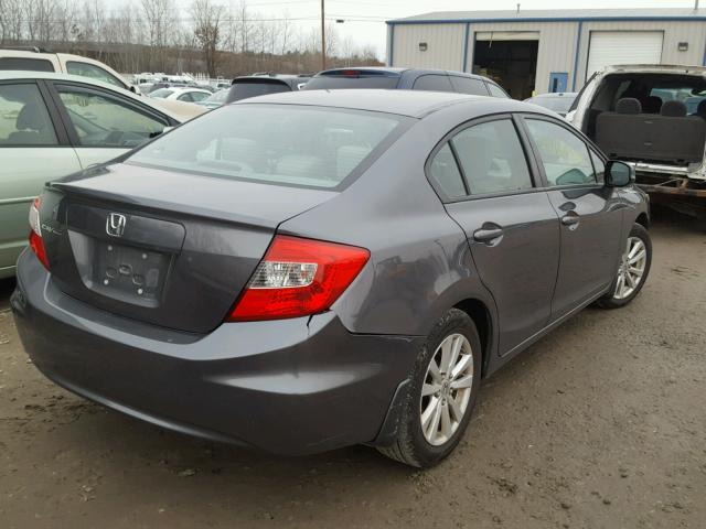 2HGFB2F81CH303271 - 2012 HONDA CIVIC EX GRAY photo 4