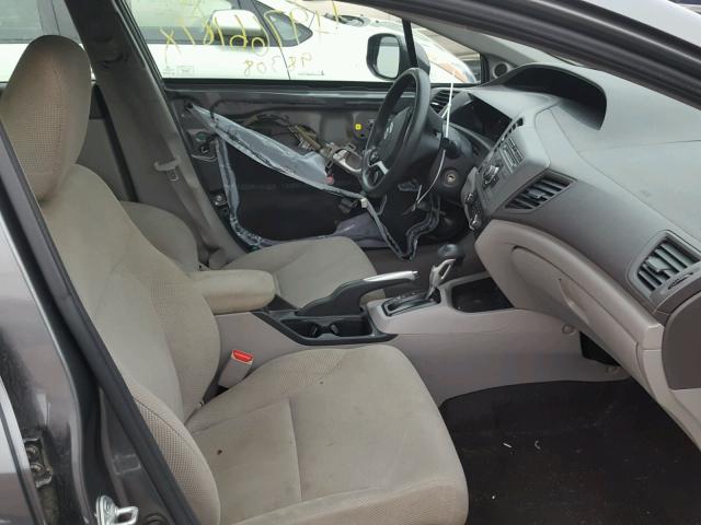 2HGFB2F81CH303271 - 2012 HONDA CIVIC EX GRAY photo 5