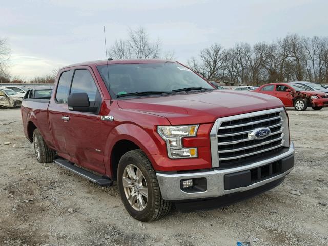 1FTEX1CP0GFD38697 - 2016 FORD F150 SUPER RED photo 1