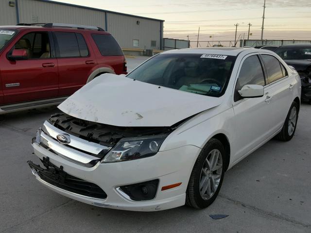 3FAHP0JAXCR283054 - 2012 FORD FUSION SEL WHITE photo 2