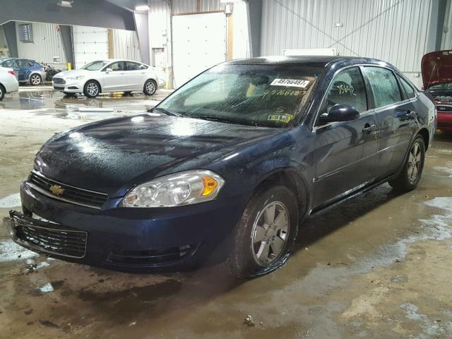 2G1WT58N781366478 - 2008 CHEVROLET IMPALA LT BLUE photo 2