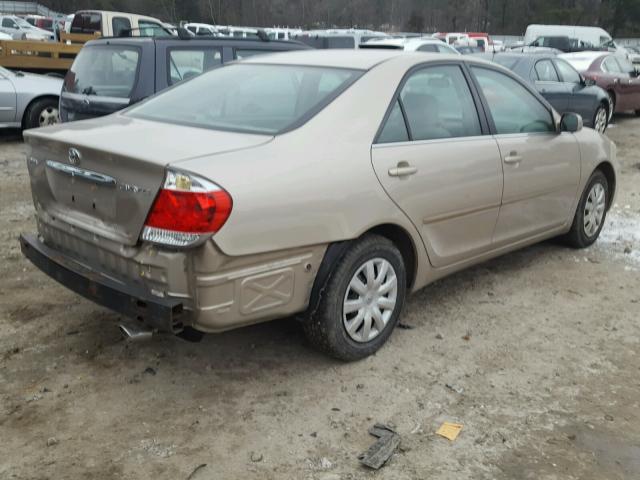 4T1BE32K36U125498 - 2006 TOYOTA CAMRY LE BEIGE photo 4