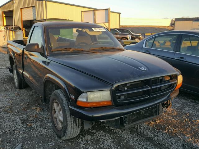 1B7FL26X9XS114479 - 1999 DODGE DAKOTA BLACK photo 1