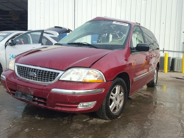 2FMZA52403BB86235 - 2003 FORD WINDSTAR S BURGUNDY photo 2