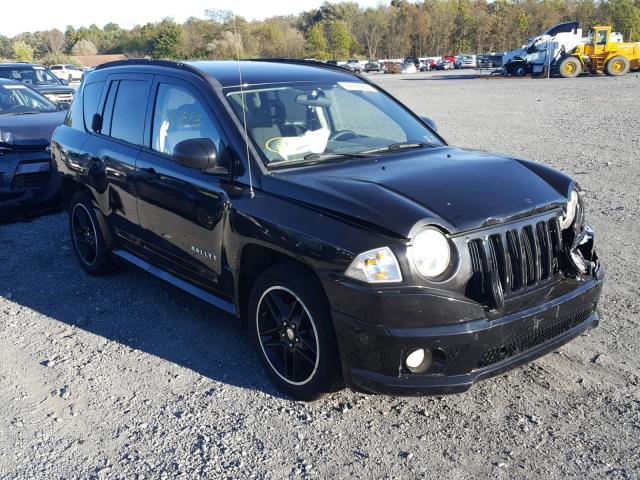 1J8FF47W08D550807 - 2008 JEEP COMPASS SP BLACK photo 1