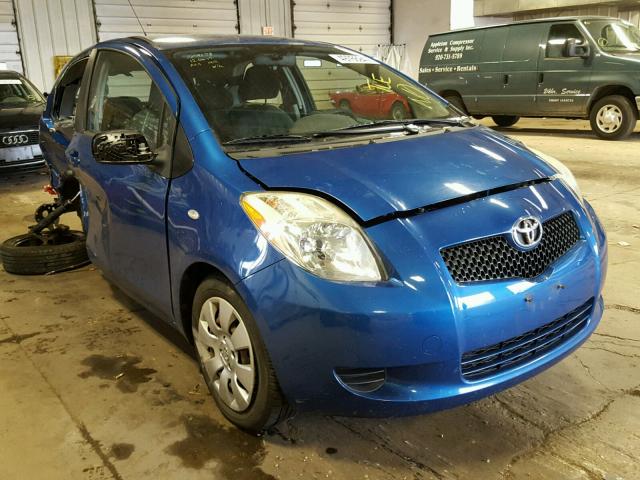 JTDJT923075111605 - 2007 TOYOTA YARIS BLUE photo 1