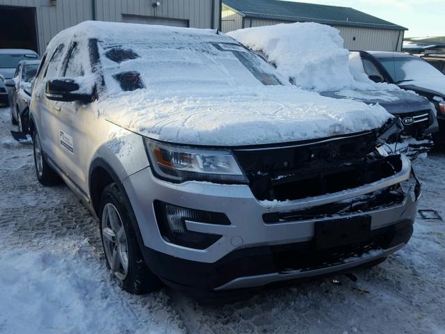 1FM5K8D88GGA98058 - 2016 FORD EXPLORER X SILVER photo 1